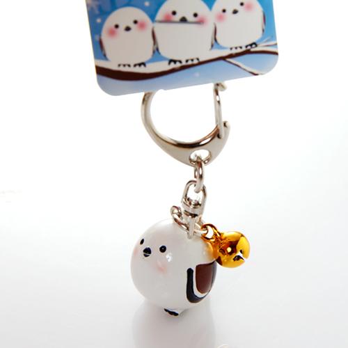 北海道 シマエナガ キーホルダー 【文房具 景品 プレゼント 北海道