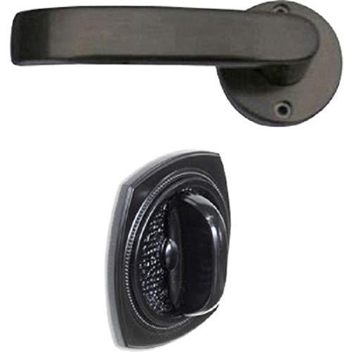 川口技研 Jレバー 戸襖錠 丸座 住宅室内用レバーハンドル バックセット65mm JL-24-2M-Br ブラウン