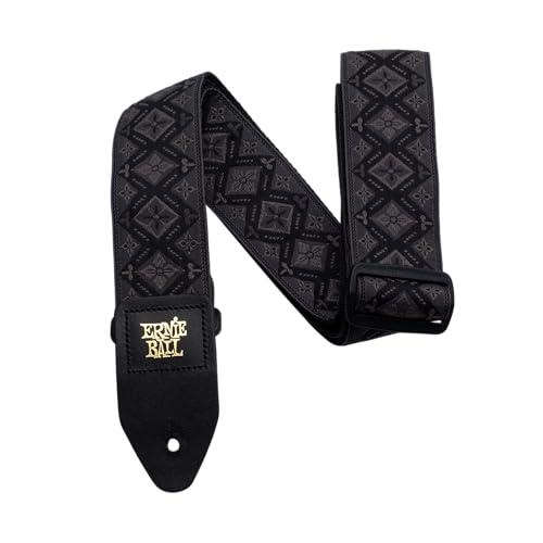 [ERNIE BALL] 【正規品】 ストラップ ジャカード 4093 REGAL BLACK リーガルブラック