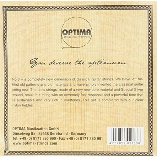 オプティマ（OPTIMA）ギター弦 No6.SNMT スペシャルシルバー・クリアナイロン・ミディアム セット｜968｜02