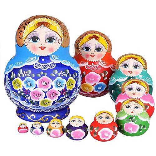 ロシア雑貨☆『ロシアのサーカス』ピエロの円形収納Boxマトリョーシカ オリガ新作 ロシア雑貨☆ロシアのサーカス ピエロの円形収納Boxマトリョーシカ