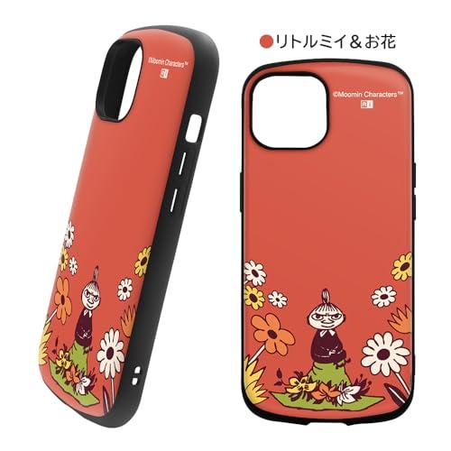 イングレム iPhone 15 ケース ムーミン/耐衝撃 カバー MiA/リトルミイ＆お花｜968｜04