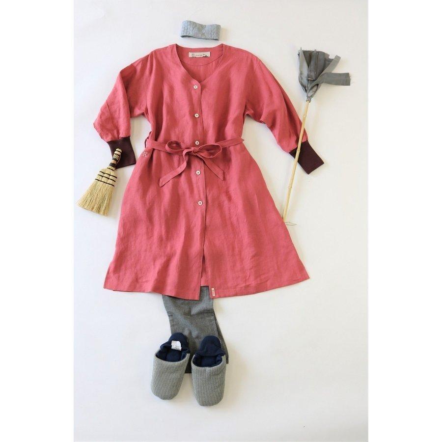 Kapoc Smock Frock カポック スモックフロック 麻 リネン 割烹着 スモック コート 天然素材 Kp 101 Kp 101 Kapoc公式 エプロンと割烹着のお店 通販 Yahoo ショッピング