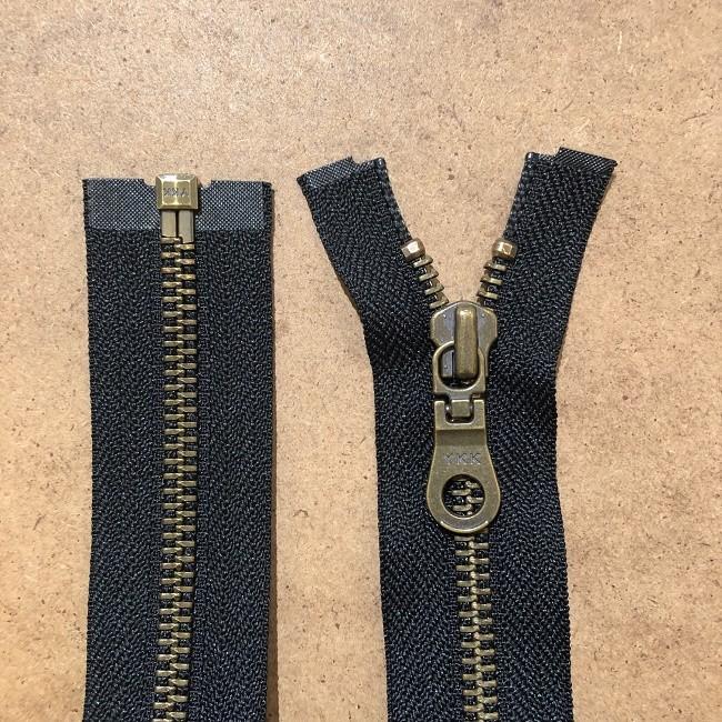 Ykk 金属ファスナー アンティークゴールド 開き 5号 30 60cm 5rgkb Or Da8idh I ボタンとファスナーの服飾店999 通販 Yahoo ショッピング
