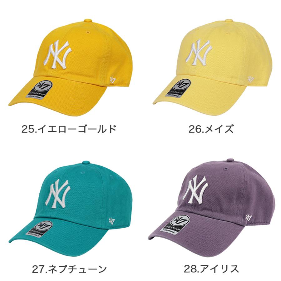 47Brand キャップ ニューヨーク・ヤンキース メンズ レディース クリーンナップ NY ロゴ CLEAN UP 帽子 ローキャップ メジャーリーグ ブランド｜99headwearshop｜12