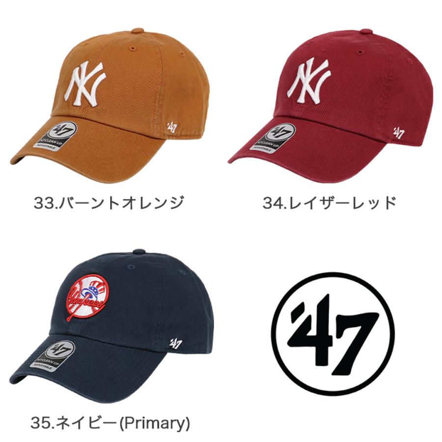 47Brand キャップ ニューヨーク・ヤンキース メンズ レディース クリーンナップ NY ロゴ CLEAN UP 帽子 ローキャップ メジャーリーグ ブランド｜99headwearshop｜14