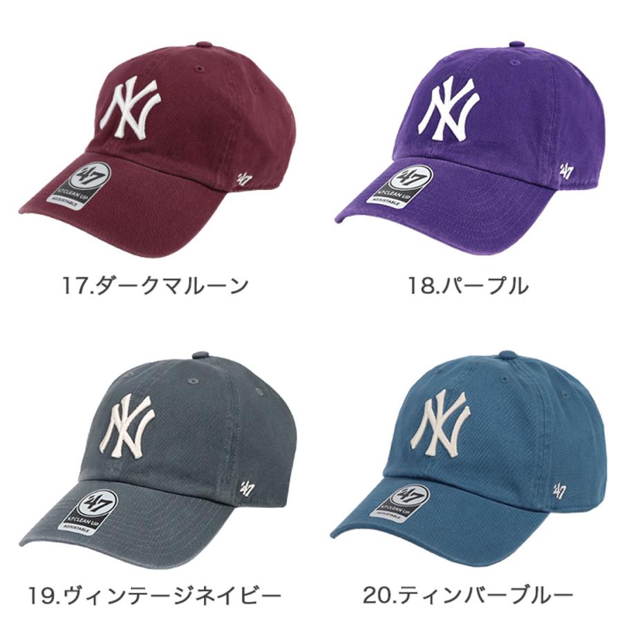 【新作クーポン対象】47Brand キャップ ニューヨーク・ヤンキース メンズ レディース クリーンナップ NY ロゴ CLEAN UP 帽子 ローキャップ メジャー ブランド｜99headwearshop｜10