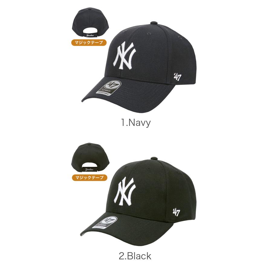 47Brand キャップ ニューヨーク・ヤンキース NY ロゴ MVP メンズ レディース 帽子 ブランド MLB ストリート 男女兼用 おしゃれ 野球帽 ベルクロ ア・リーグ｜99headwearshop｜22