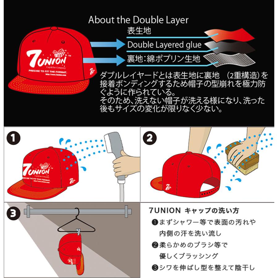 7Union（セブンユニオン） キャップ スナップバック メンズ 帽子 ロゴ