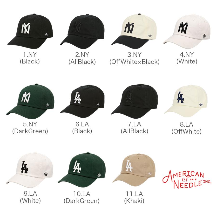 AMERICAN needle（アメリカンニードル） NY LA ロゴ ローキャップ