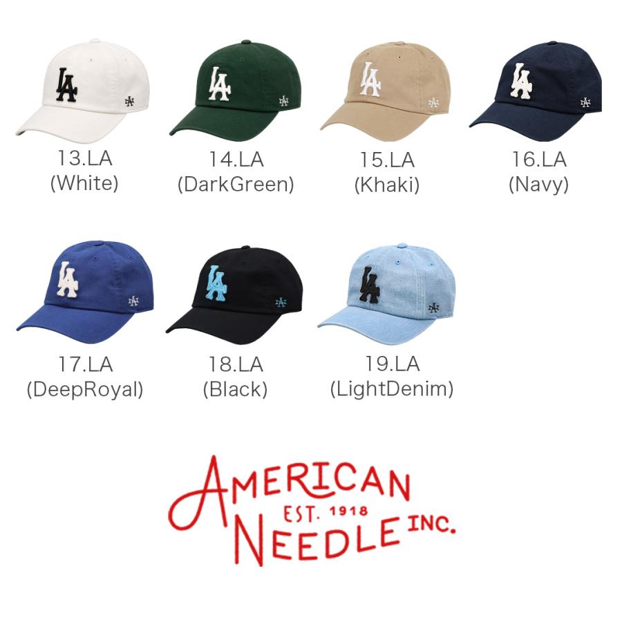 AMERICAN needle（アメリカンニードル） NY LA ロゴ ローキャップ