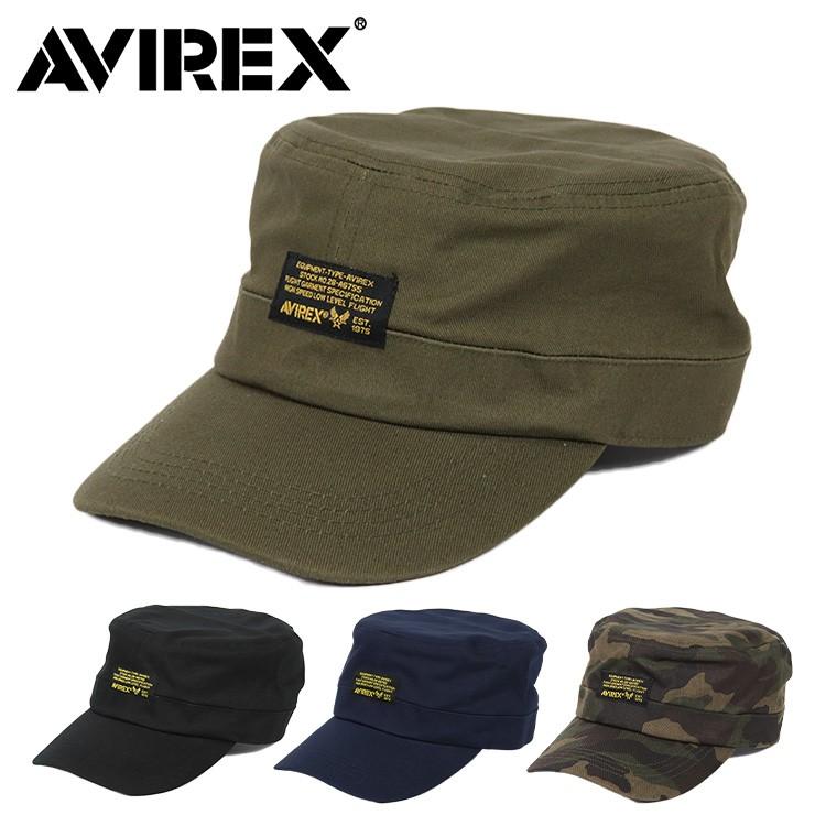 アビレックス ワークキャップ 帽子 メンズ AVIREX BLACK PATCH ブランド｜99headwearshop