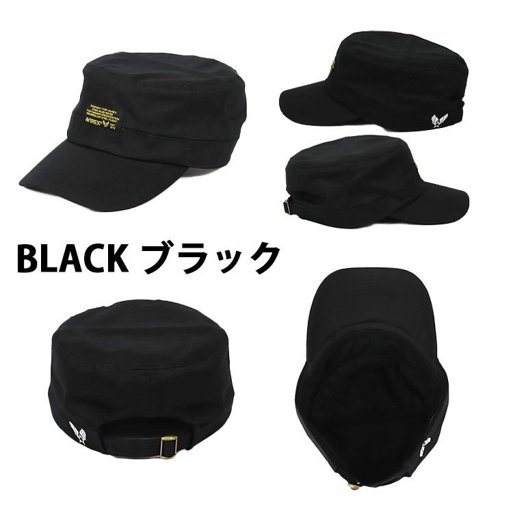 アビレックス ワークキャップ 帽子 メンズ AVIREX BLACK PATCH ブランド｜99headwearshop｜06