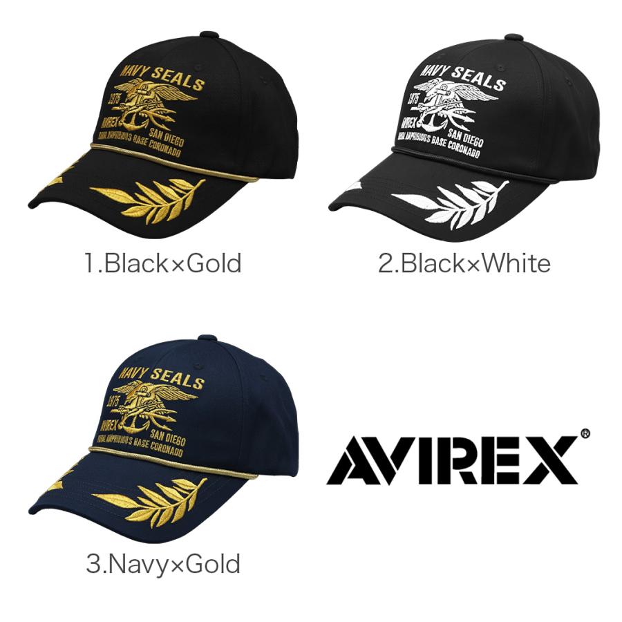AVIREX アビレックス キャップ メンズ ブランド ロゴ 帽子 つば長