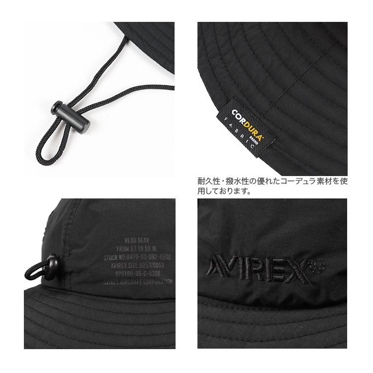 アビレックス ハット 帽子 メンズ レディース AVIREX サファリハット ブランド ロゴ アウトドア｜99headwearshop｜07