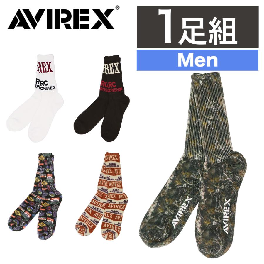 AVIREX（アヴィレックス） ソックス 靴下 メンズ 紳士 リブソックス 