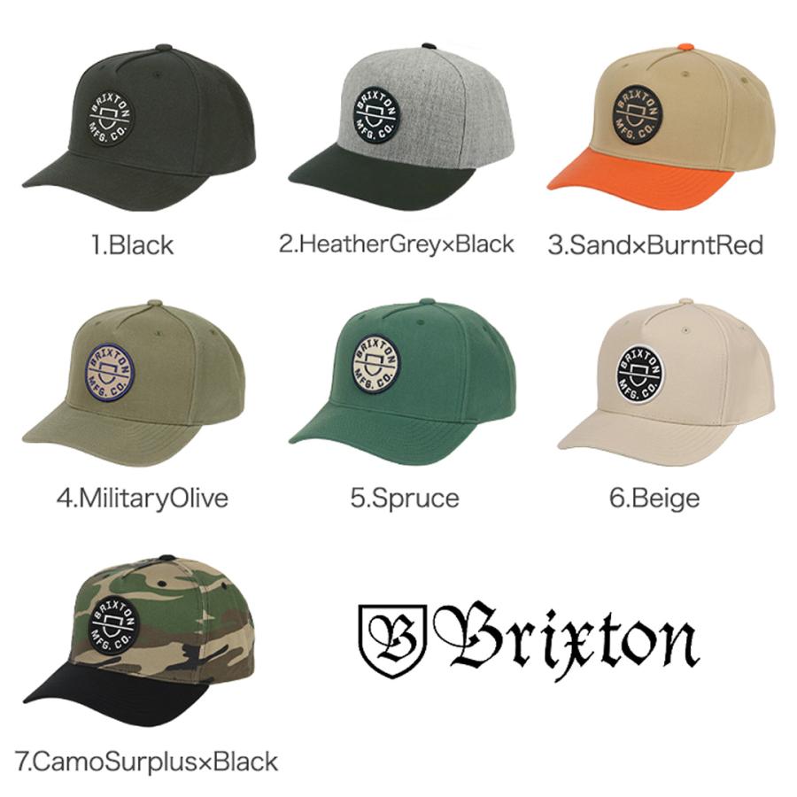 BRIXTON ブリクストン キャップ メンズ CREST C MP SNBK CAP  帽子 スナップバック スケーター スケートブランド｜99headwearshop｜18