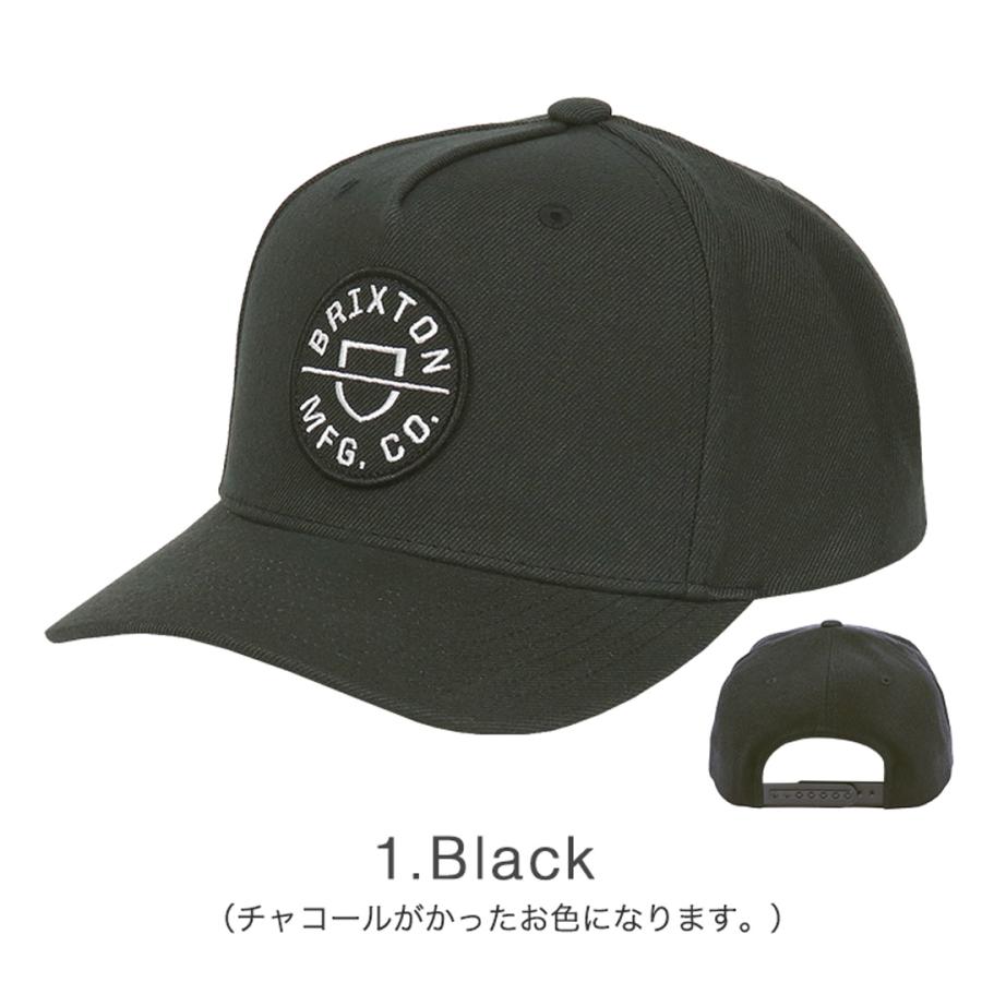 BRIXTON ブリクストン キャップ メンズ CREST C MP SNBK CAP  帽子 スナップバック スケーター スケートブランド｜99headwearshop｜09