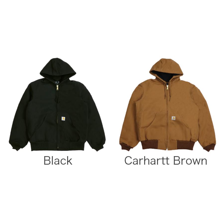 【冬物セール開催中！】カーハート アクティブジャケット J140 キルト裏地 CARHARTT ダックジャケット メンズ パーカー フード アウター  ブルゾン