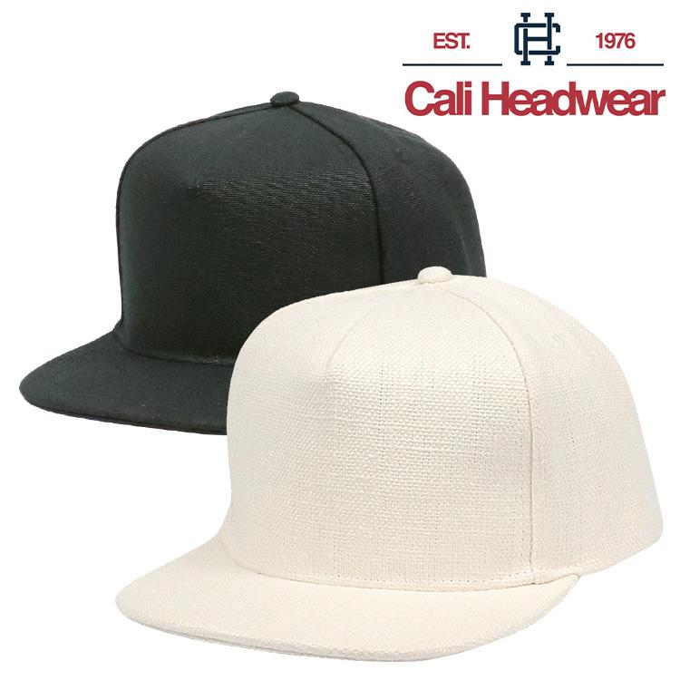 Cali Headwear カリヘッドウェア キャップ メンズ ヘンプ 大麻 無地 5パネル 帽子 スナップバック 春 夏 ストリート ブランク レディース ユニセックス｜99headwearshop