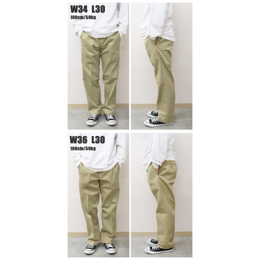 ディッキーズ 873 ワークパンツ メンズ DICKIES SLIM STRAIGHT WORK PANT WP873 スリムフィット ストレート ローライズ ボトムス チノパン｜99headwearshop｜12