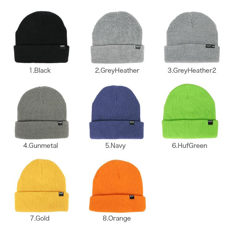 HUF ハフ ニット帽 ニットキャップ ビーニー 無地 :hfbn00060:99 HUF ハフ ニット帽 ニットキャップ ビーニー 無地 :hfbn00060:99