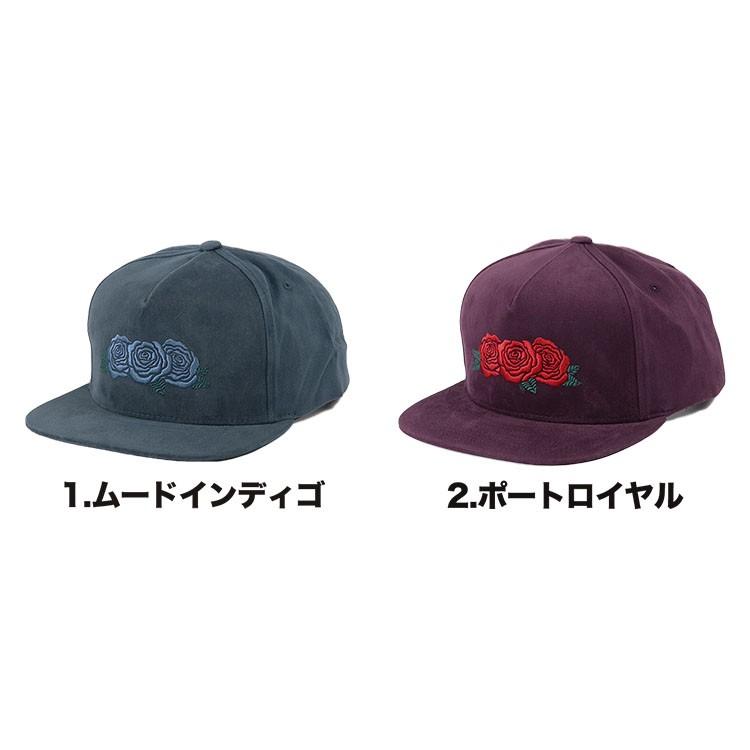 HUF 花刺繍 黒キャップ HUF（ハフ） キャップ TRIPLE ROSE メンズ 帽子 バラ柄 花柄 ローズ