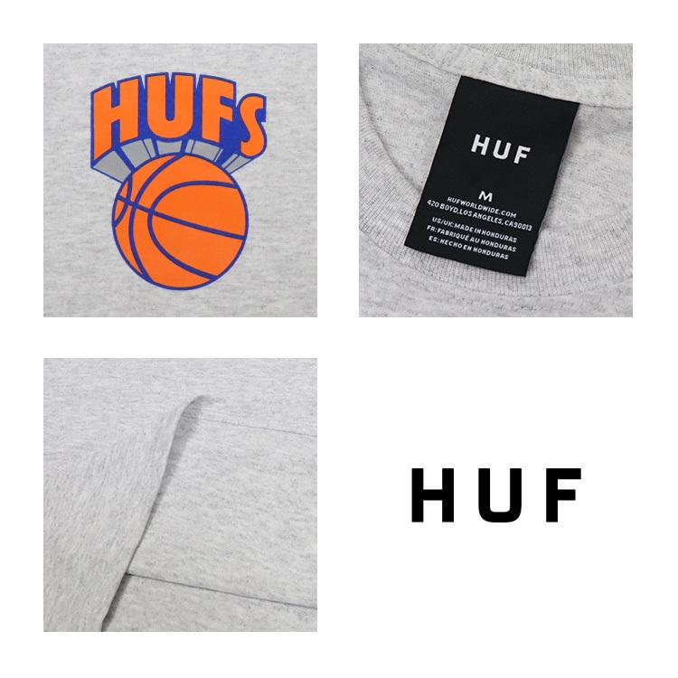 HUF ハフ メンズ Tシャツ バスケットボール ロゴ プリント 半袖Tシャツ ファッション トップス ストリート ブランド ショートスリーブ バスケ