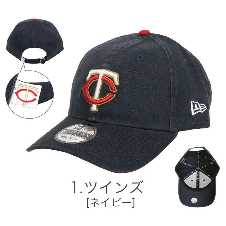 ニューエラ キャップ MLB 9TWENTY メンズ レディース NEW ERA ブリュワーズ ツインズ ナショナルズ メジャーリーグ ローキャップ ブランド ロゴ 帽子 野球帽｜99headwearshop｜08