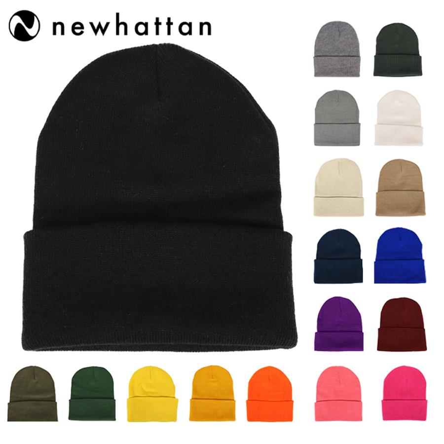 Newhattan ビーニー帽 14色セット　多色展開 newhattan（ニューハッタン） ニット帽 ニットキャップ 無地 : 99