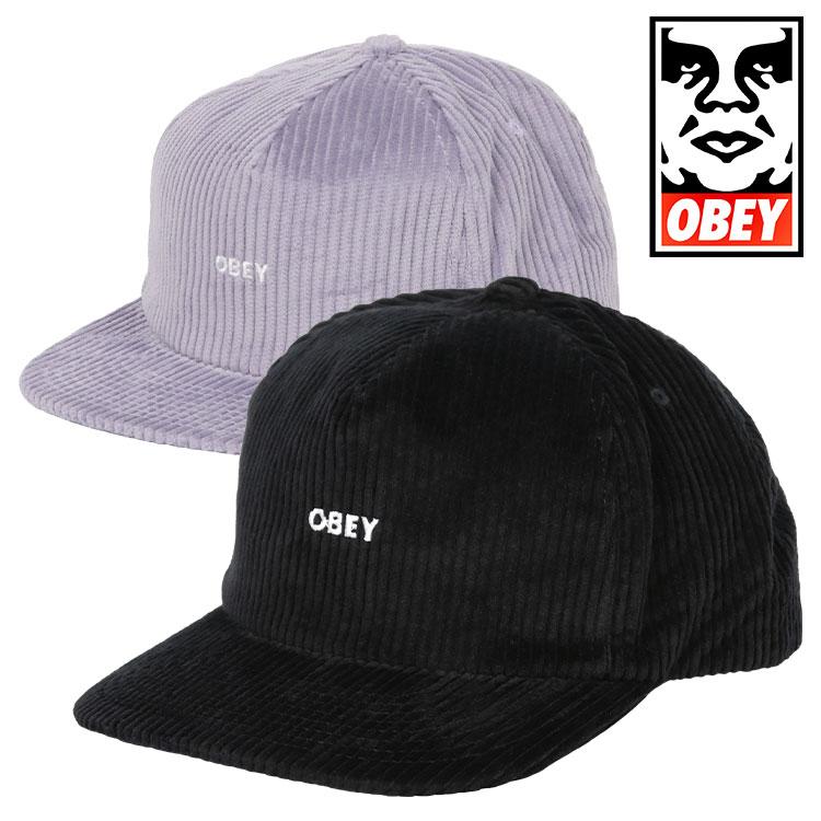 OBEY（オベイ） キャップ メンズ レディース コーデュロイ 帽子