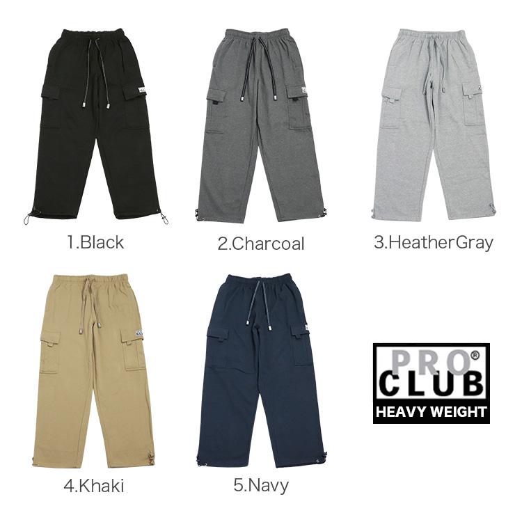 PRO CLUB カーゴパンツ スウェットパンツ プロクラブ メンズ フリース #162 Heavyweight Fleece Cargo Pants 無地 裏起毛 ヘビーウエイト 大きいサイズ｜99headwearshop｜19