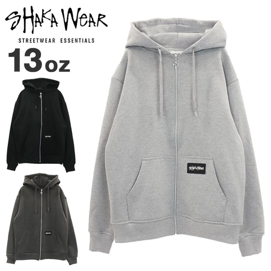 SHAKA WeAR（シャカウェア） パーカー ジップアップ 無地 フーディー