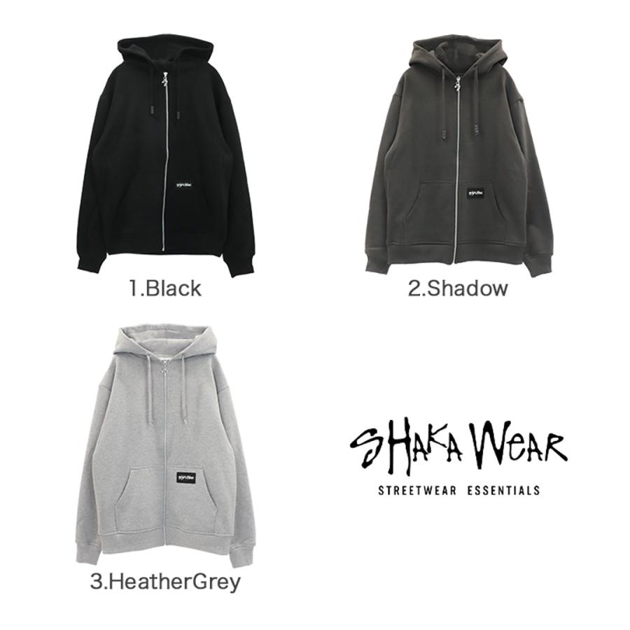 SHAKA WeAR（シャカウェア） パーカー ジップアップ 無地 フーディー