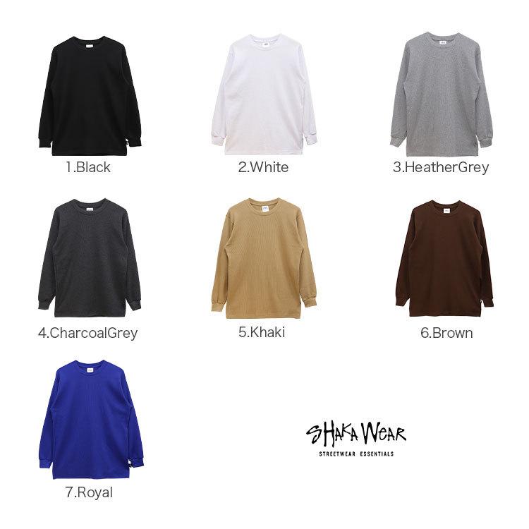 SHAKA WeAR（シャカウェア） ヘビーウェイト ロンT 厚手 サーマル 無地