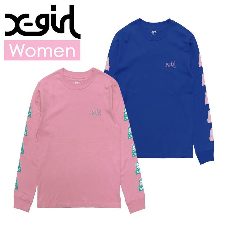 X-girl エックスガール ロンT レディース FACE LS REGULAR TEE X-girl エックスガール ロンT レディース FACE LS REGULAR TEE
