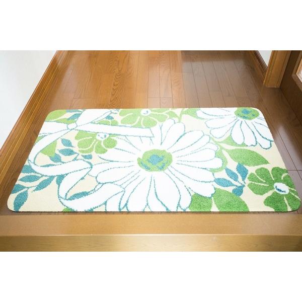 風水「flower」玄関マット【南東向き玄関マット】開運サイズ（60cm×90cm） 00032A&amp;C 通販 Yahoo!ショッピング