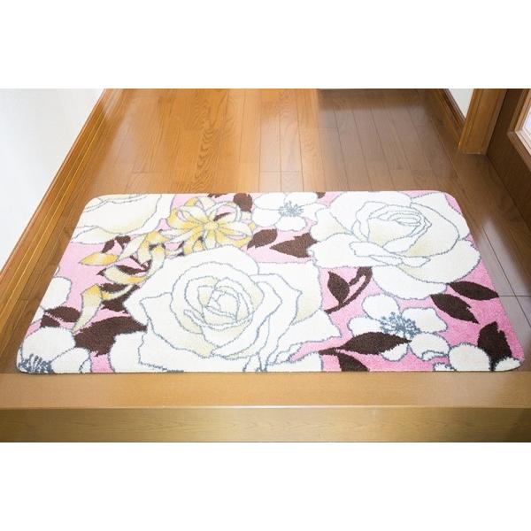 風水「flower」玄関マット【南西向き玄関マット】開運サイズ（60cm×90cm） 00052A&amp;C 通販 Yahoo!ショッピング