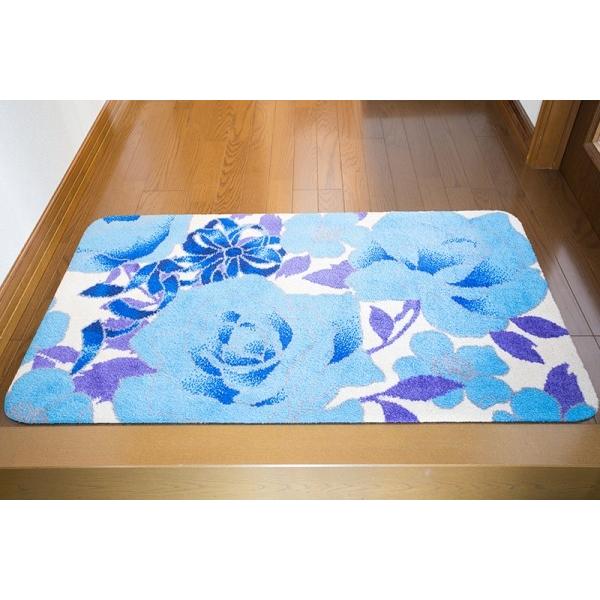 風水「flower」玄関マット【東向き玄関マット】開運サイズ（60cm×90cm） 00062A&amp;C 通販 Yahoo!ショッピング