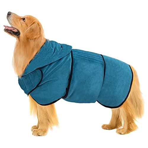 Avont 犬用バスローブ 犬用バスタオル ボディタオル シャンプータオル シャンプーシート 超吸収性 速乾ペット用ローブ -ブルー