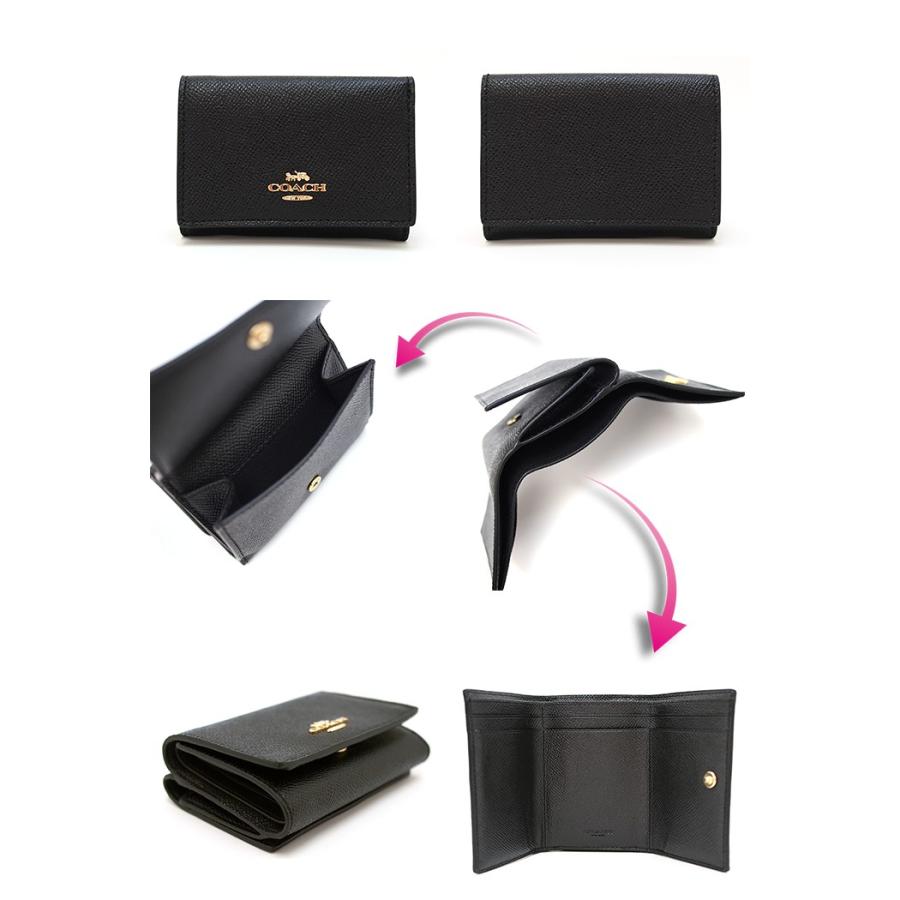 Coach コーチ 三つ折り財布 Black スモール フラップ ウォレット ミニ財布 コーチ 財布 レディース アクアベース 通販 Yahoo ショッピング