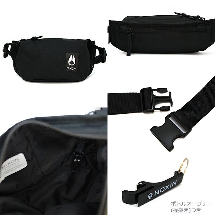 NIXON ニクソン ボディバッグ TRESTLES HIP PACK トレスルズ ヒップ パック ALL BLACK C2851 ウエストポーチ｜a-base｜02