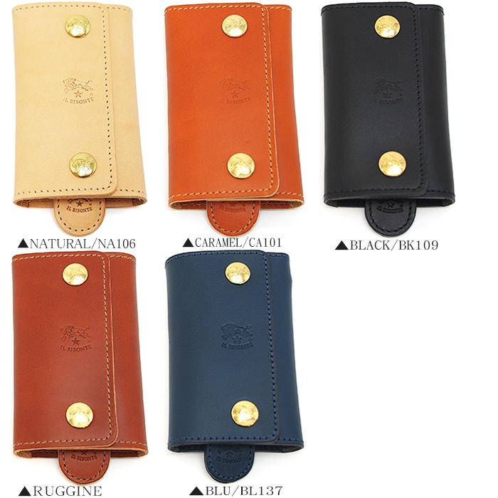 Il Bisonte イルビゾンテ レザーキーケース 6連キーケース キーリング付き C0966 全5色 イルビゾンテ キーケース C0966 アクアベース 通販 Yahoo ショッピング