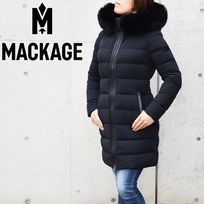 MACKAGE マッカージュ ダウンコート CALLA BX BLACK レディース ダウンジャケット フード付き 2way ファー 取り外し可  ラクーンファー付き ストレッチ 撥水 : callabx- : アクアベース - 通販 - Yahoo!ショッピング