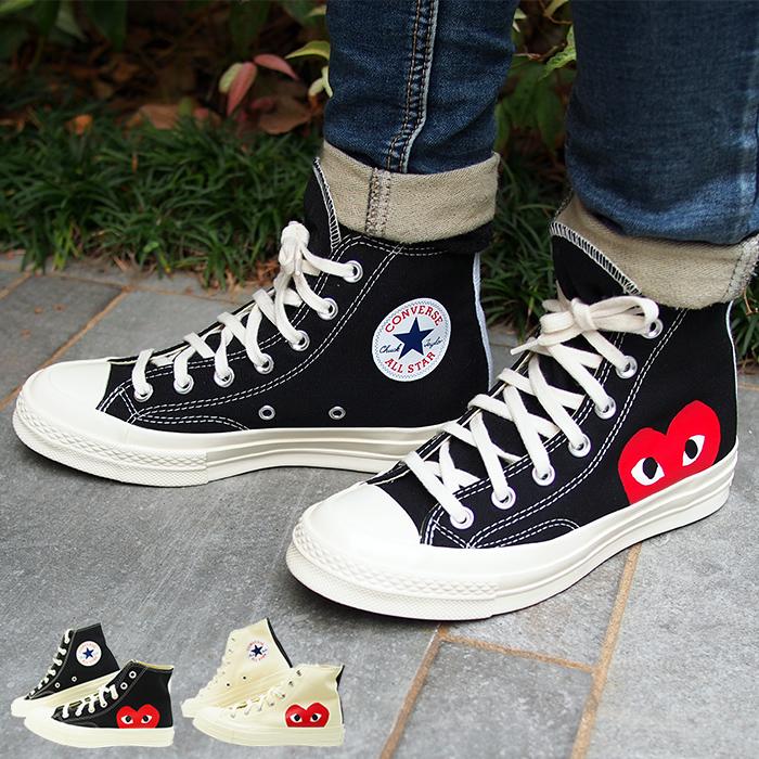 schaduw kom tot rust Kader PLAY COMME des GARCONS × CONVERSE プレイ コムデギャルソン コンバース スニーカー ハイカット 全2色 ALL  STAR オールスター P1K112 CHUCK TAYLOR :p1k112-:アクアベース - 通販 - Yahoo!ショッピング