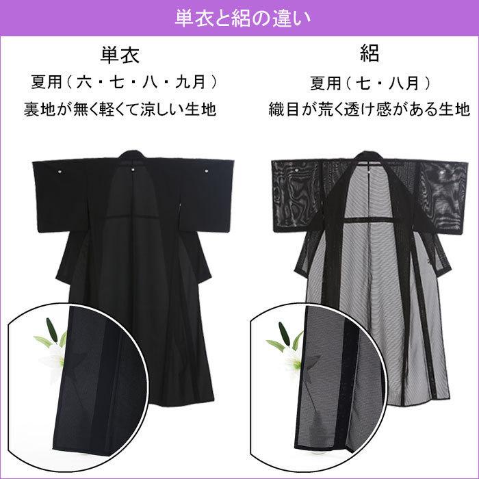 返品交換不可 喪服 着物 夏用 絽 ecousarecycling.com