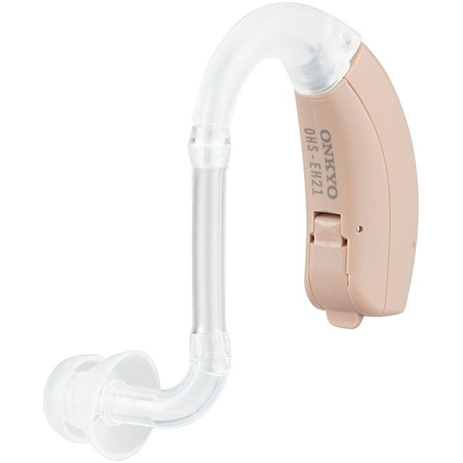 健康医療機器　オンキョー　補聴器 耳かけ 左右両耳用 OHS-EH21(乾燥剤セット)