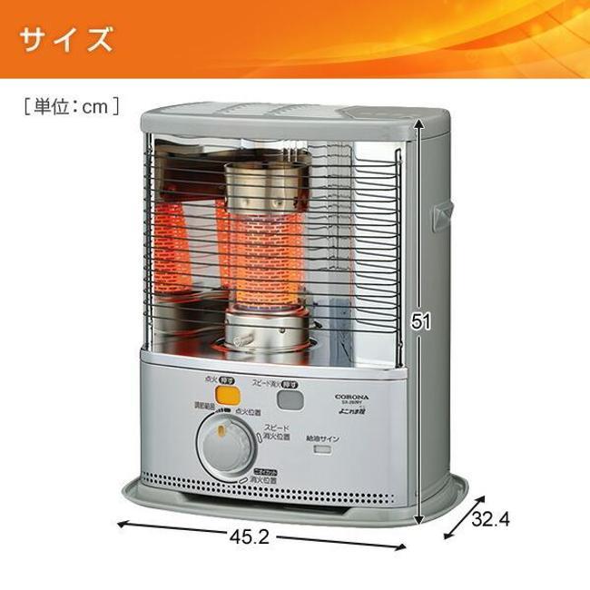 2019年製 コロナ ポータブル石油ストーブ(反射形) SX-EA2419Y-W コロナ
