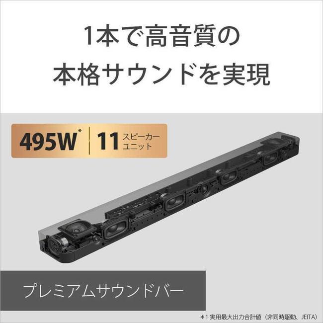 ソニー シアターセット HT-A8000 【即日発送】 ホームシアターシステム サウンドバー BRAVIA Theatre Bar 8 ホームシアターの画像