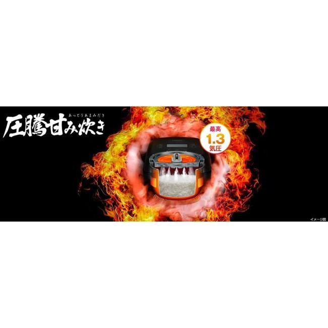 日立 RZ-V100JM-K 炊飯器 IH炊飯器 フロストブラック 5.5合炊き 圧力&スチーム ふっくら御膳 ライスクッカー | 日立 | 04